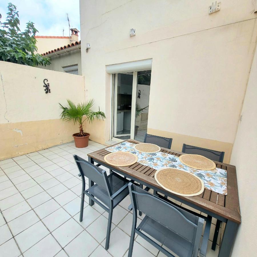 Bel Appartement Avec Jardin De 30M2 , Climatise Avec Parking Et Arrivee Autonome Cabestany Bagian luar foto